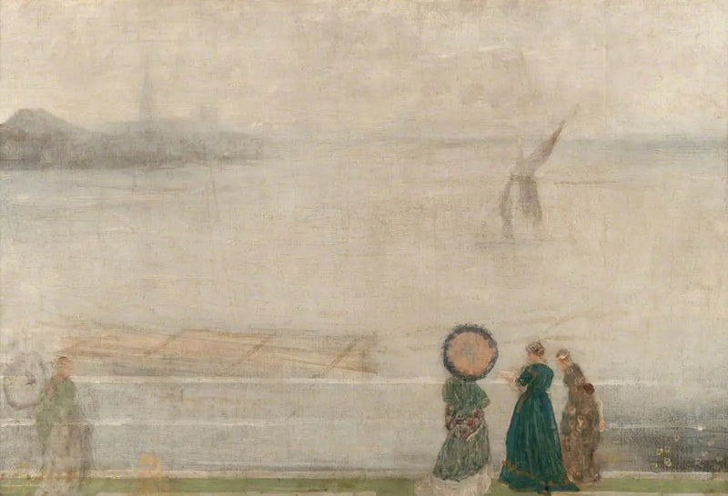 Battersea Reach fra Lindsey Houses - James Abbott McNeill Whistler