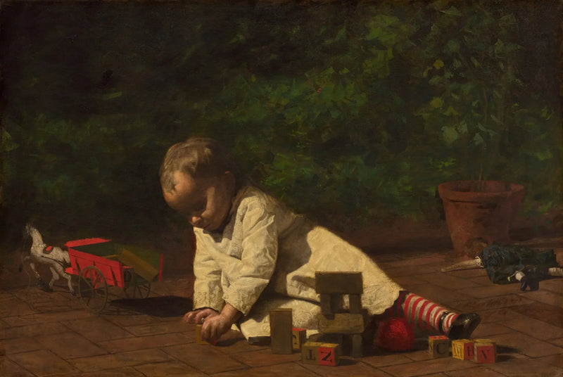 Baby der leger - Thomas Eakins