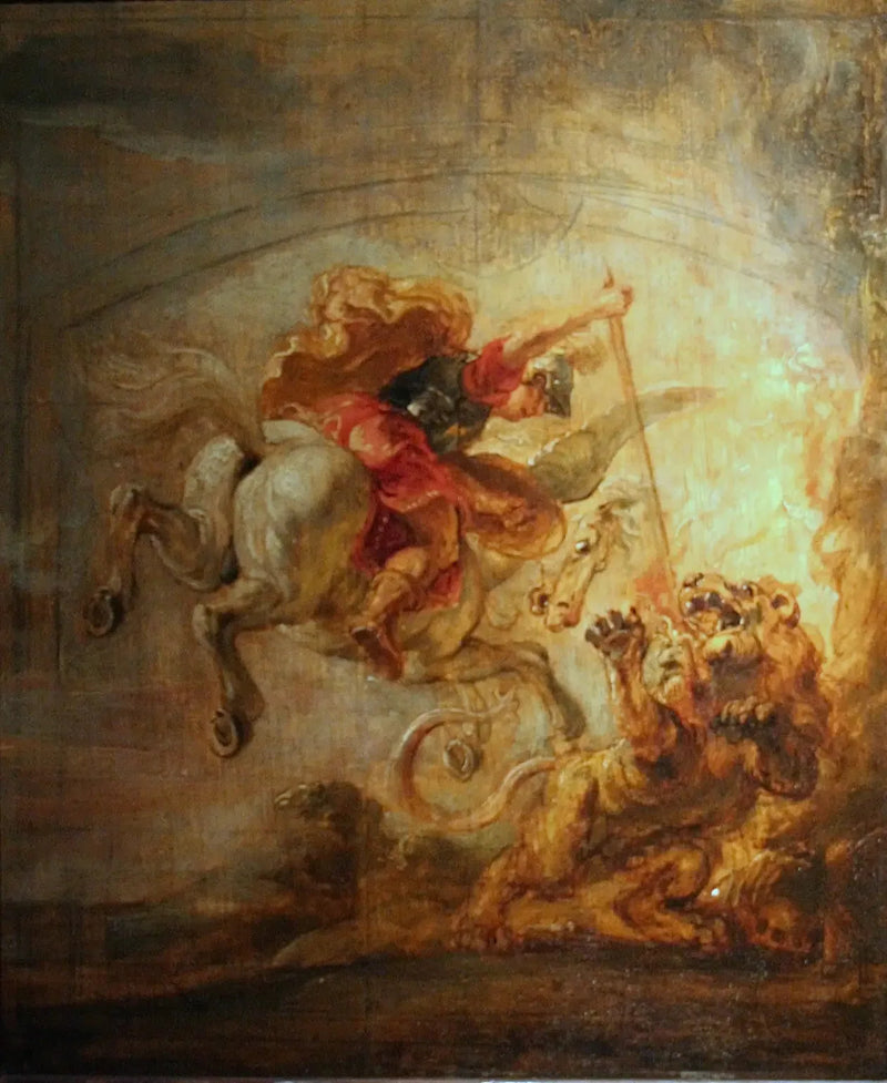 Bellérophon nedkæmper Chimæren - Peter Paul Rubens