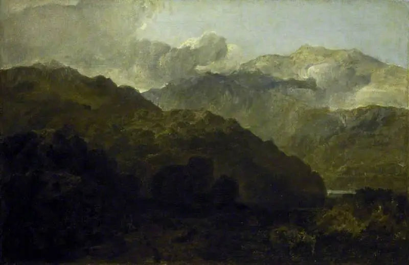 Ben Lomond-bjergene, Skotland: Rejsende - Vide Ossians Krig om Caros - J. M. W. Turner