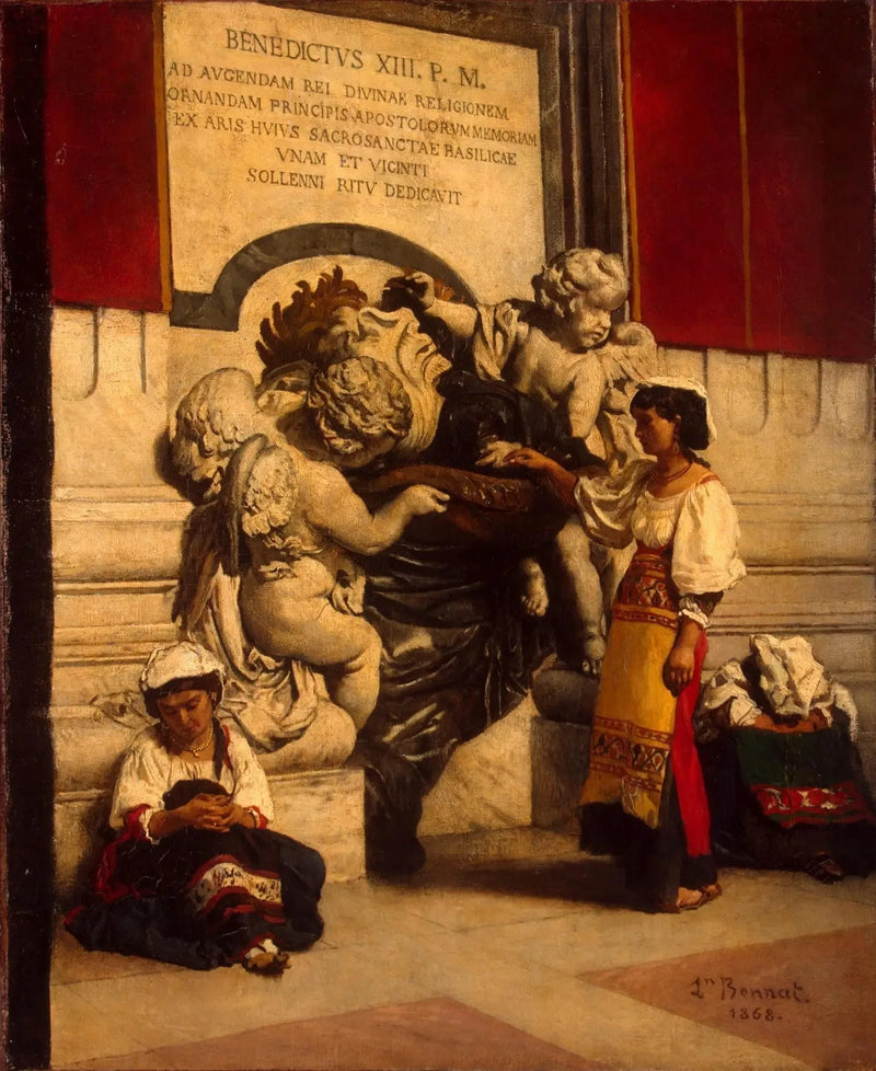 Bénitier de la basilique Saint-Pierre de Rome - Léon Bonnat