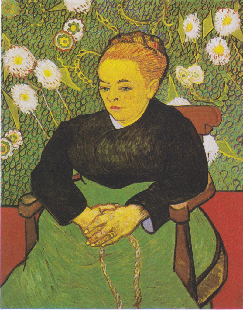Vuggevise: Madame Augustine Roulin vugger en vugge (La Berceuse) - Vincent van Gogh