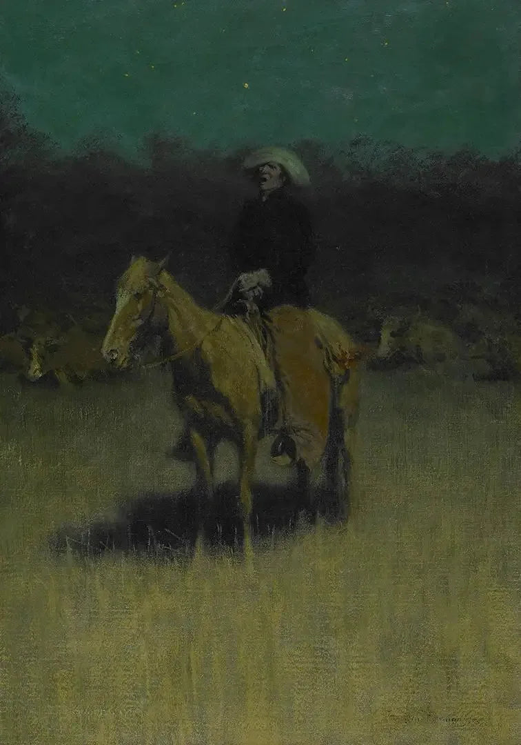 Cow-boy vuggesang - Frederic Remington