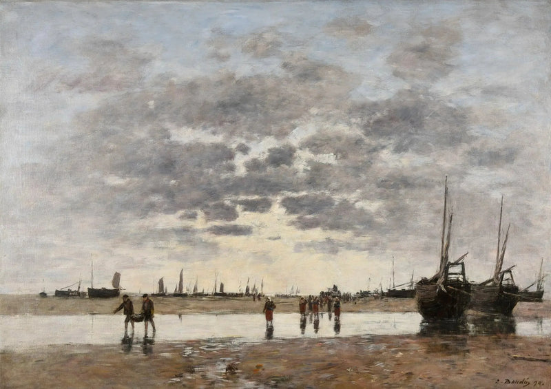 Berck: bådenes tilbagevenden - Eugène Boudin