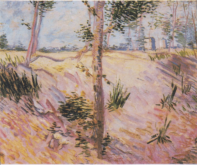 Træer på en skråning - Vincent van Gogh