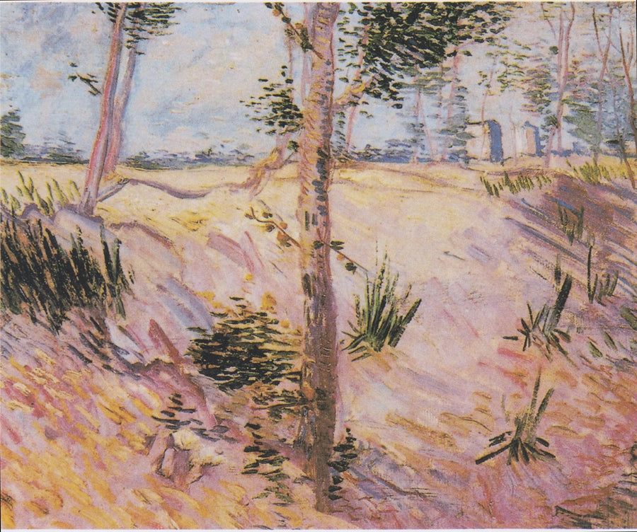 Træer på en skråning - Vincent van Gogh