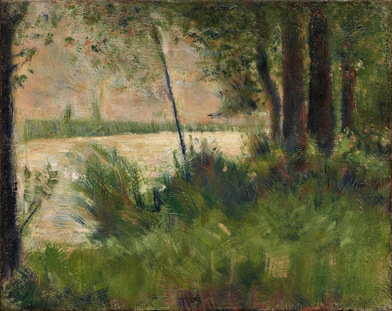 Græsbeklædte bjerge - Georges Seurat