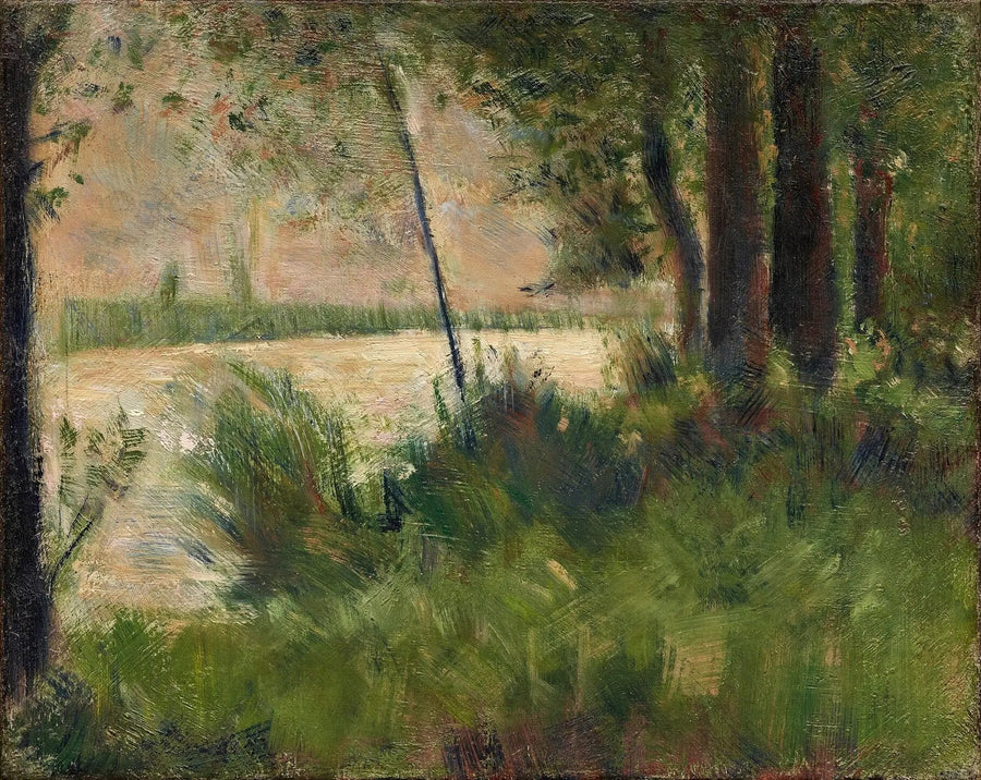 Græsbeklædte bjerge - Georges Seurat