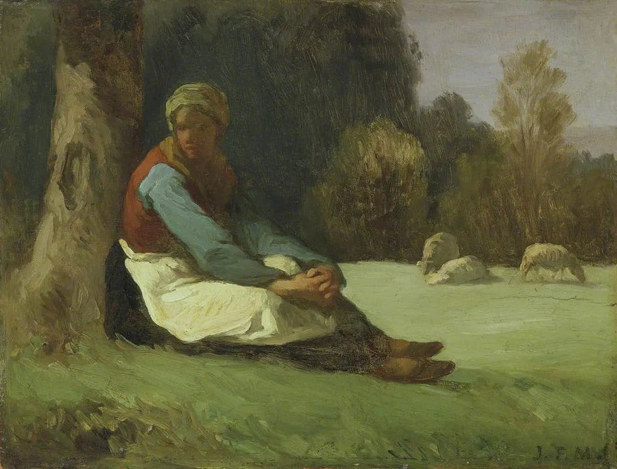 Siddeende Bergère - Jean-François Millet