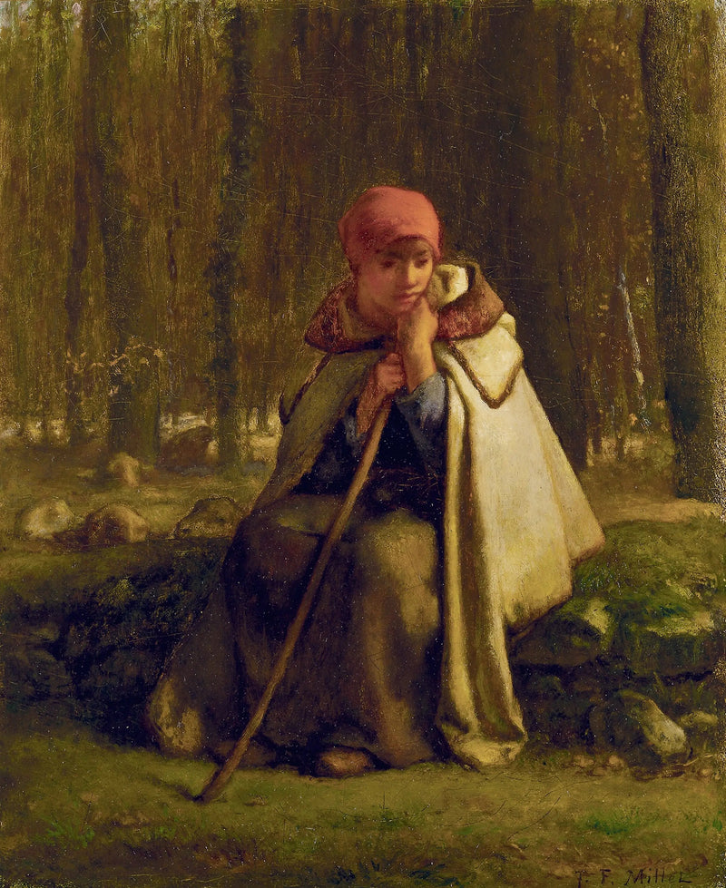 Siddeende Bergère - Jean-François Millet
