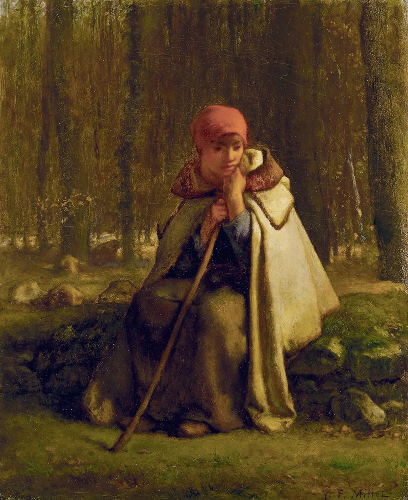 Siddeende Bergère - Jean-François Millet