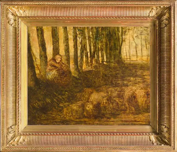 Bærdame og flok - Jean-François Millet