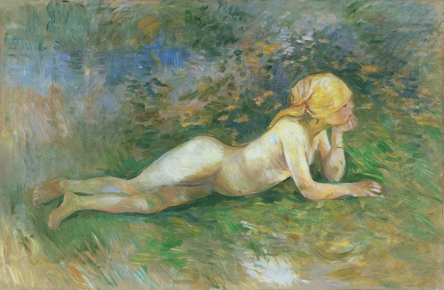 Nøgen liggende hyrdinde - Berthe Morisot