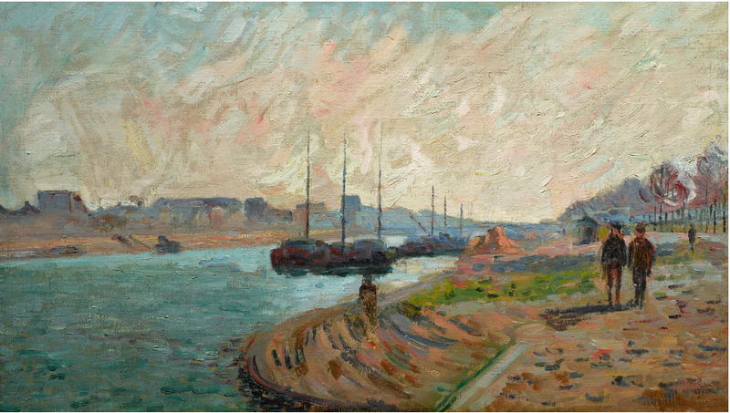 Bjerge ved Seinen i Paris - Armand Guillaumin