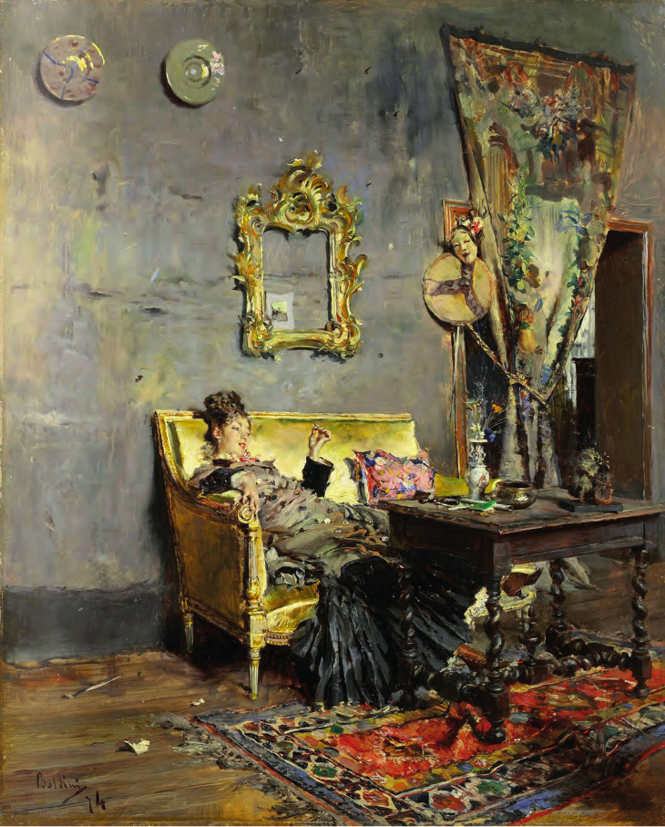 Berthe fume - Giovanni Boldini - Alpha Reproduction