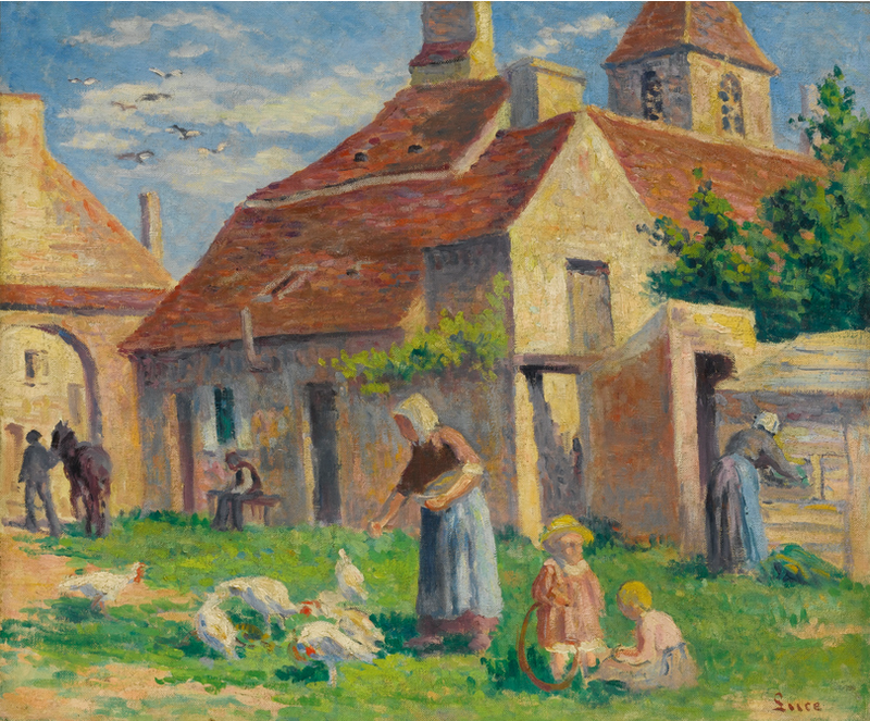 BESSY-SUR-CURE, HØRER TIL POULERNE - Maximilien Luce
