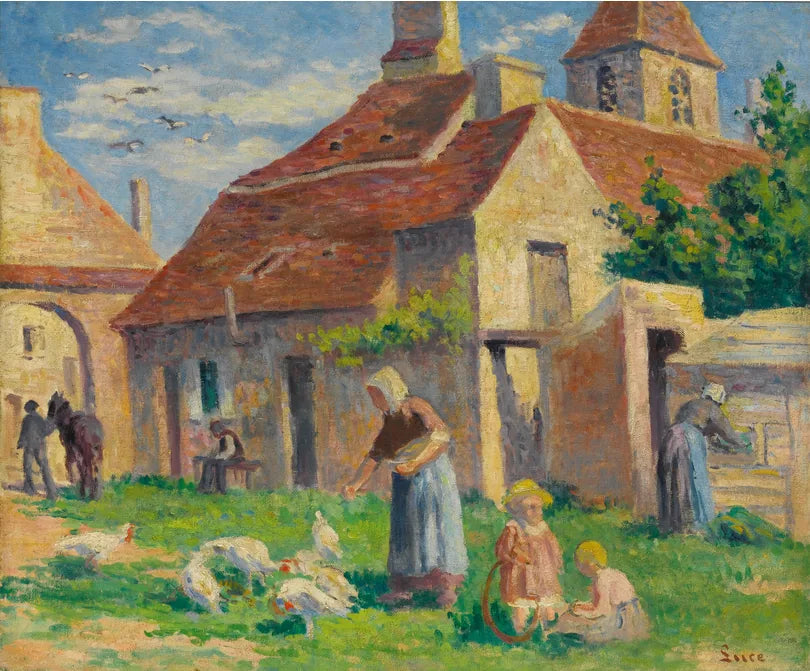 BESSY-SUR-CURE, HØRER TIL POULERNE - Maximilien Luce