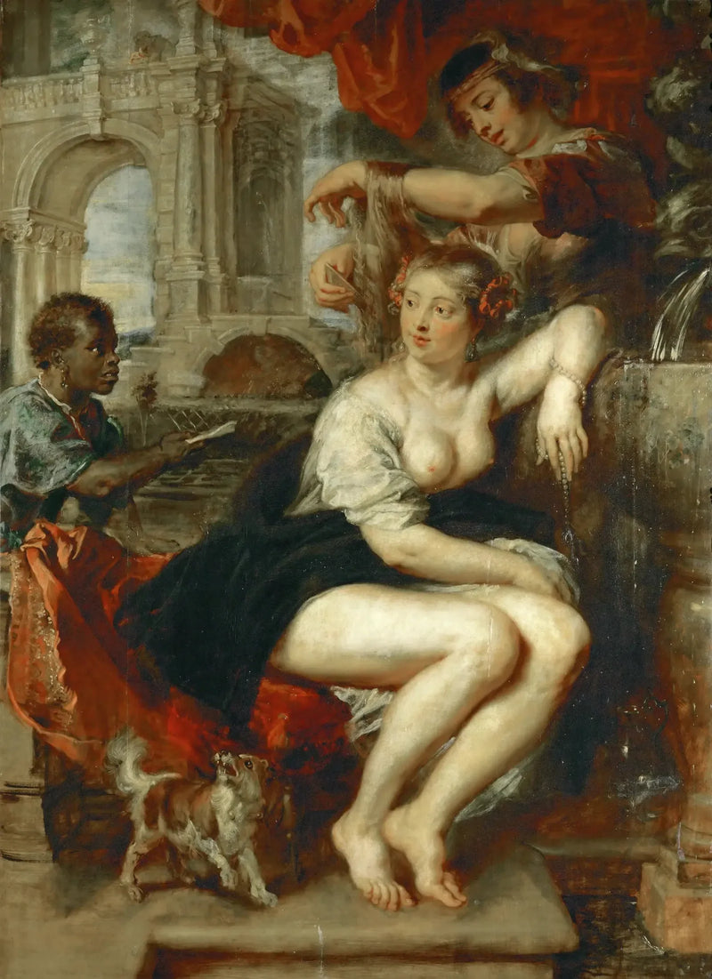 Bethsabée ved fontænen - Peter Paul Rubens