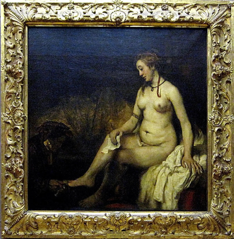 Batsjeba i badet modtager brevet fra David - Rembrandt