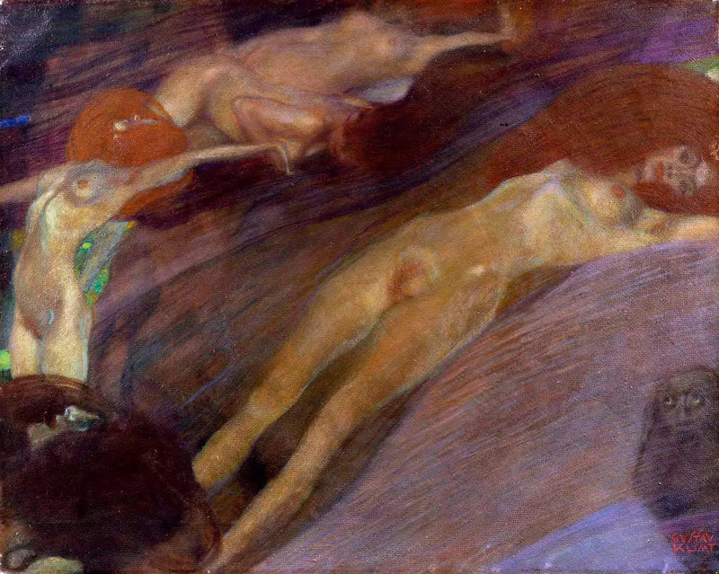 Bevægede Vand - Gustav Klimt