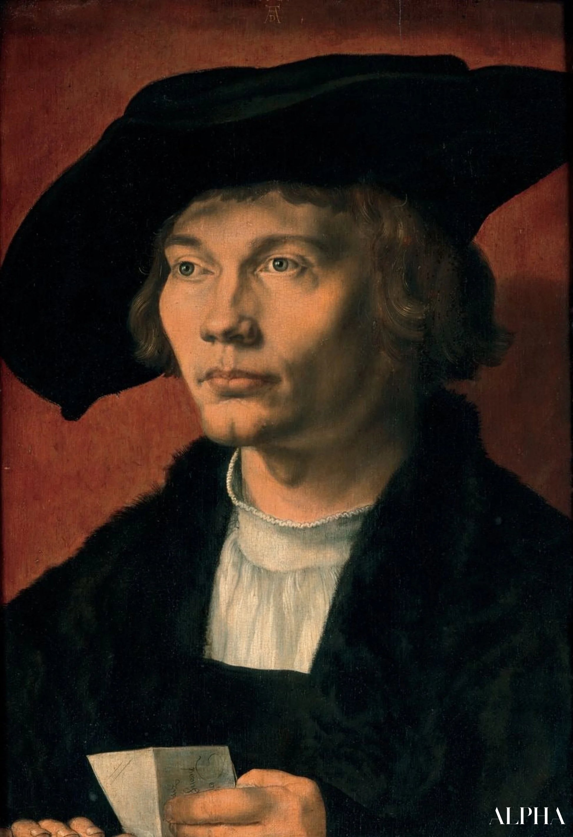 Portræt af Bernhard von Reesen - Albrecht Dürer - Reproduktioner af malerier og højkvalitets malerier