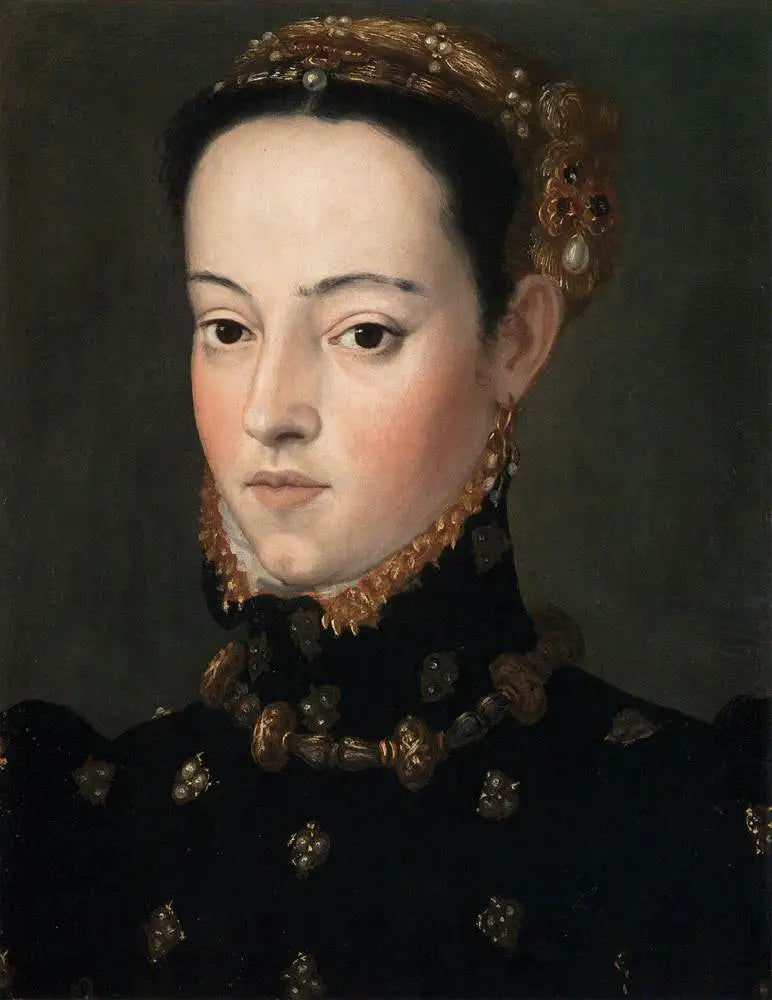 Erzherzoginnens portræt (Erzherzogin Helena eller Barbara?) - Giuseppe Arcimboldo