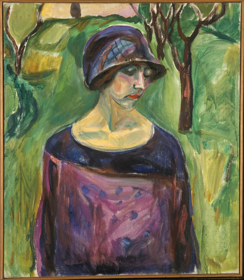 Birgit Prestoe i haven - Edvard Munch