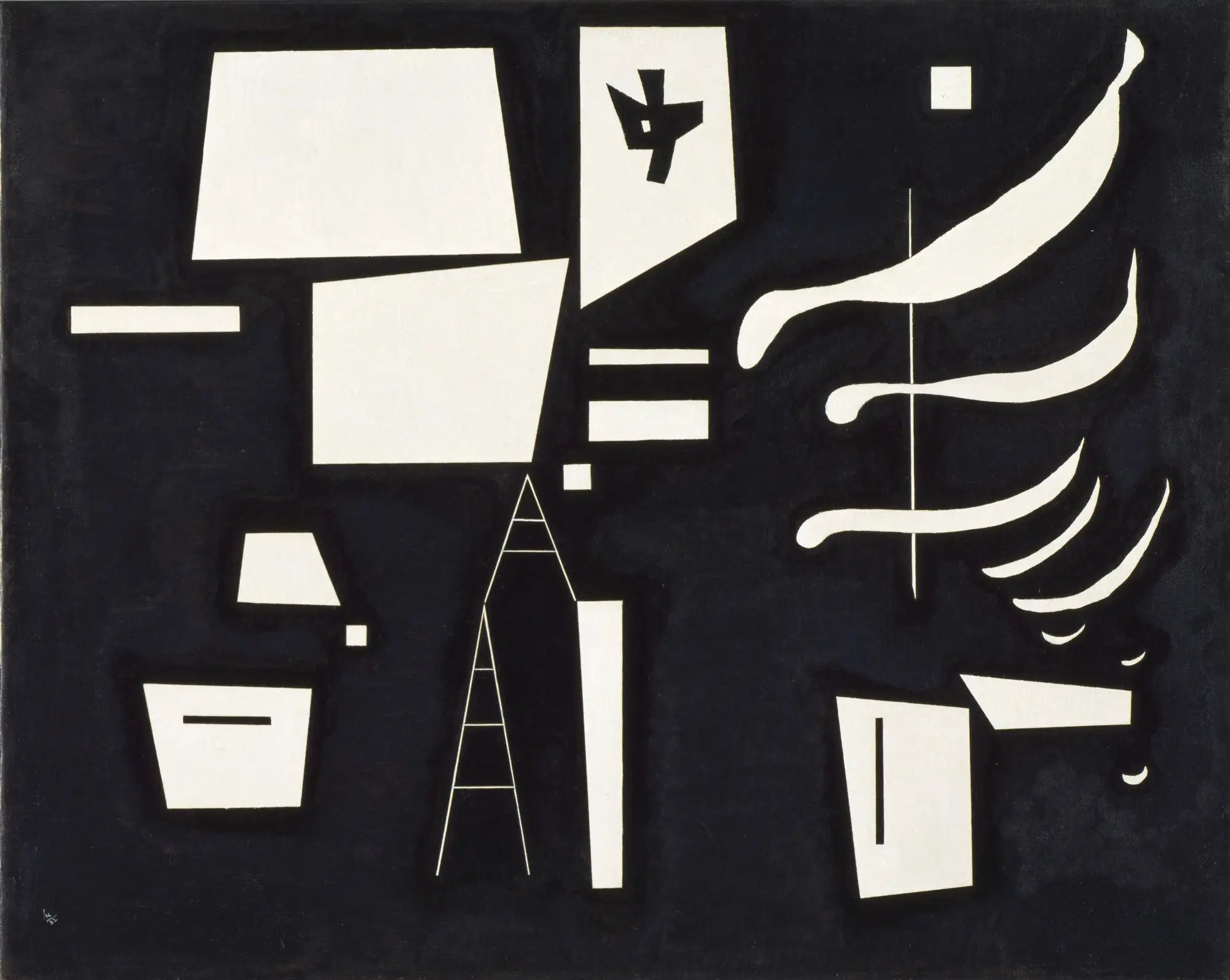 Blanc - Doux et dur - Vassily Kandinsky image 1 reproduction artisanale de tableau
