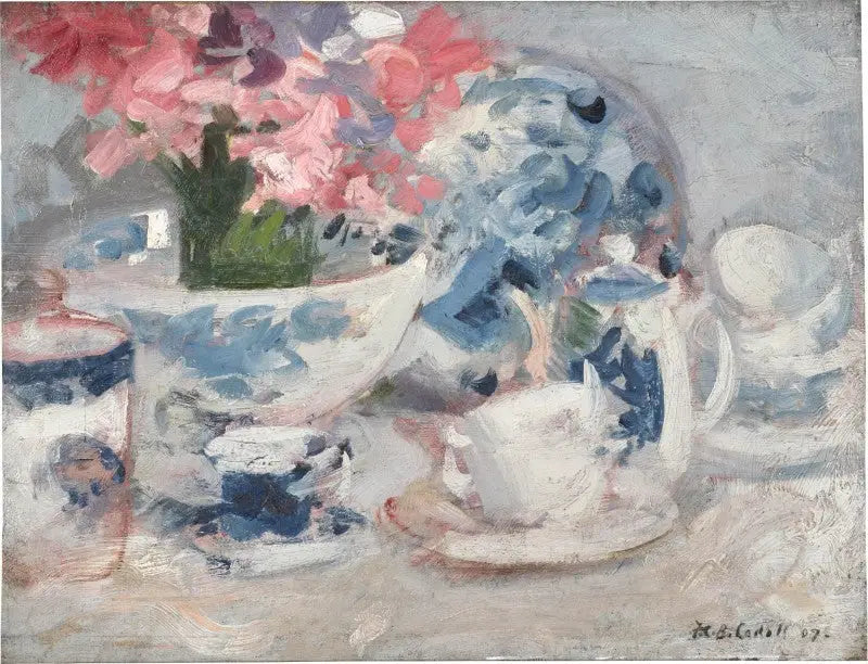 Hvid, rosa og blå - Francis Cadell