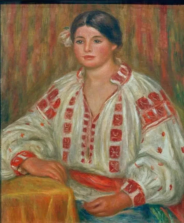 Den bulgarske bluse - Pierre-Auguste Renoir