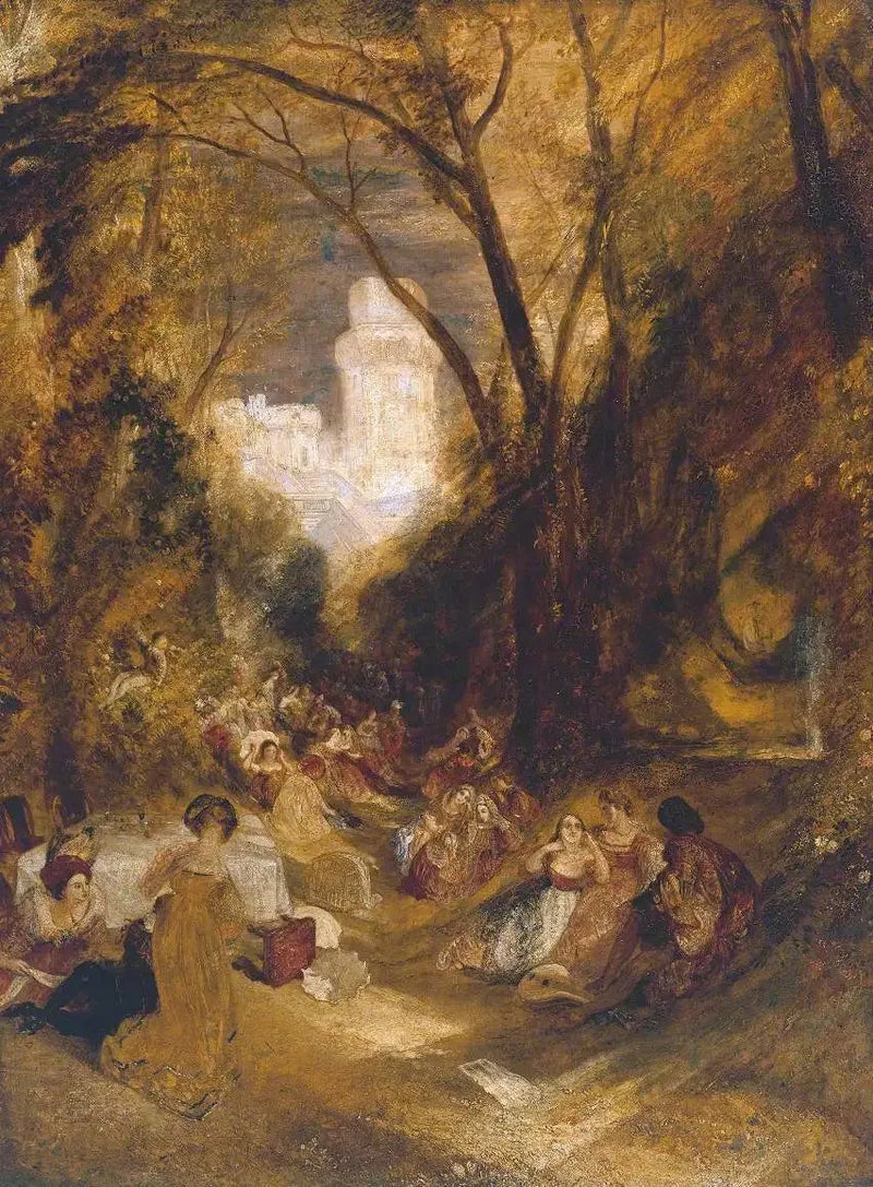 Boccaccio fortæller historien om fugleburet - J. M. W. Turner