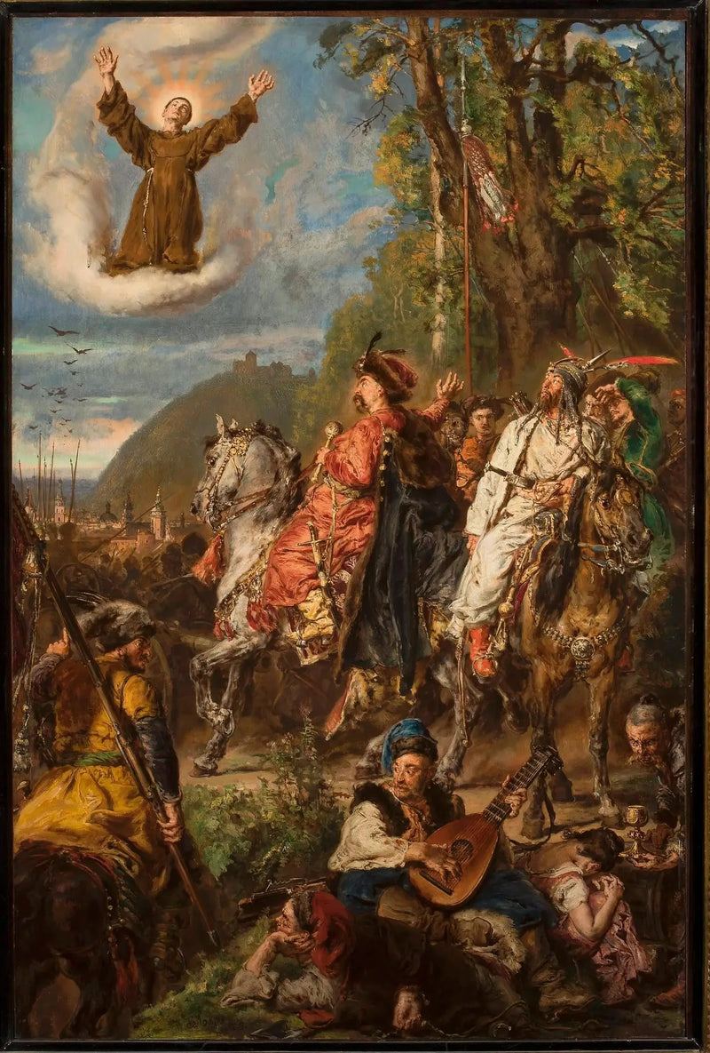 Bohdan Khmelnitski med Tugay Bey nær Lviv. - Jan Matejko