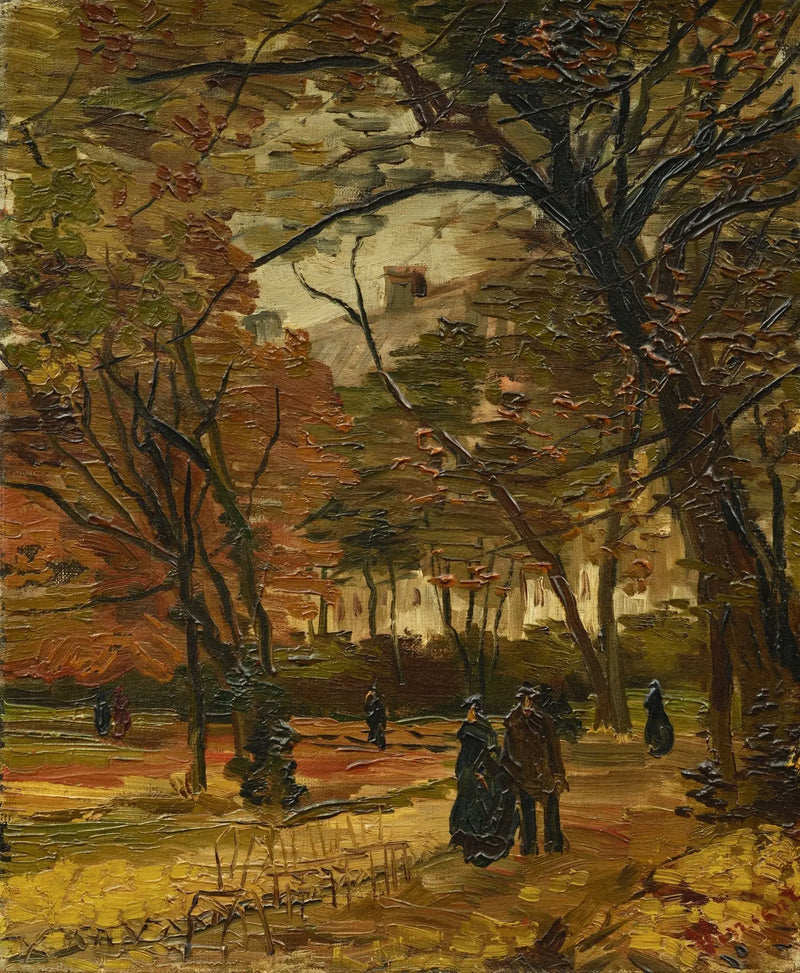 Bois de Boulogne med forbipasserende - Vincent van Gogh