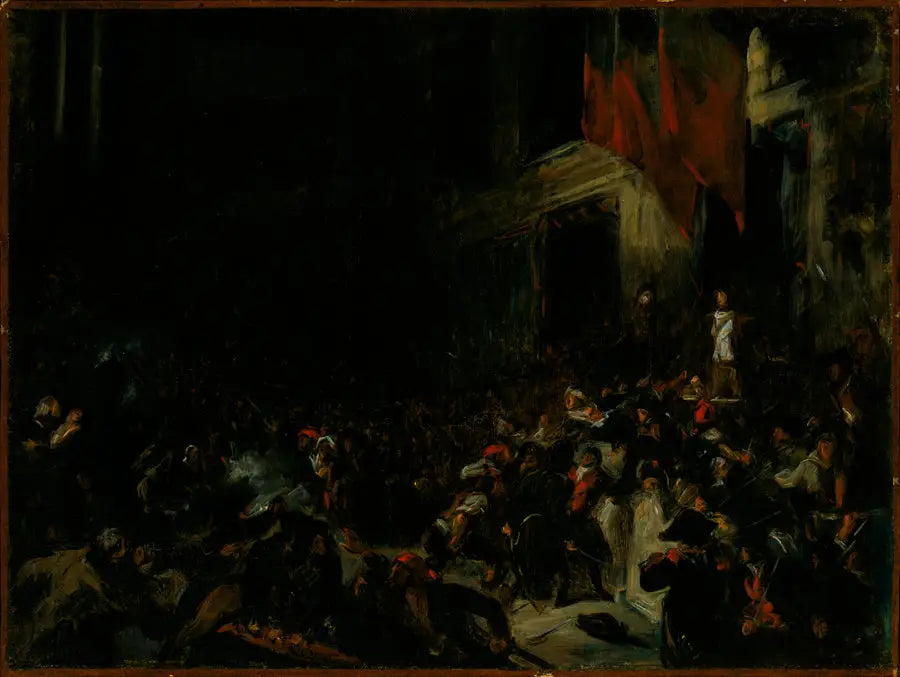 Boissy d'Anglas ved Konventionen - Eugène Delacroix