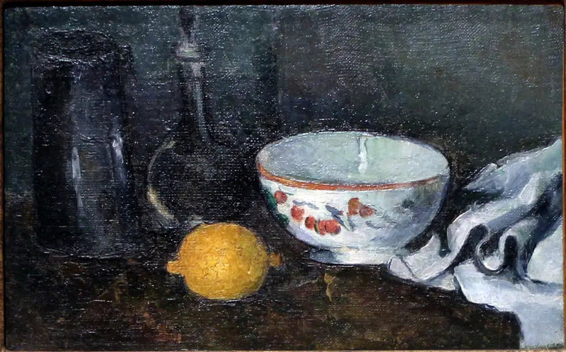 Mælkekasse og citron, I - Paul Cézanne