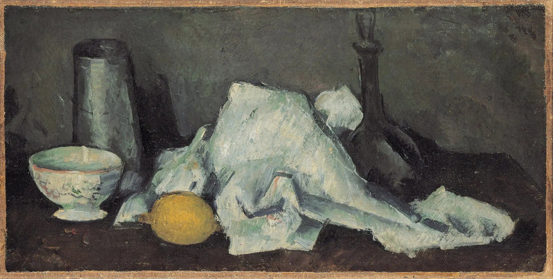 Mælkekasse og citron, II - Paul Cézanne