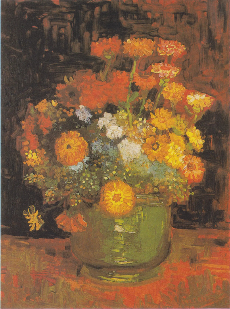 Skål med Zinniaer - Vincent van Gogh