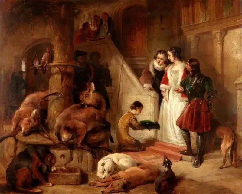 Bolton Court i oldtiden - Edwin Henry Landseer