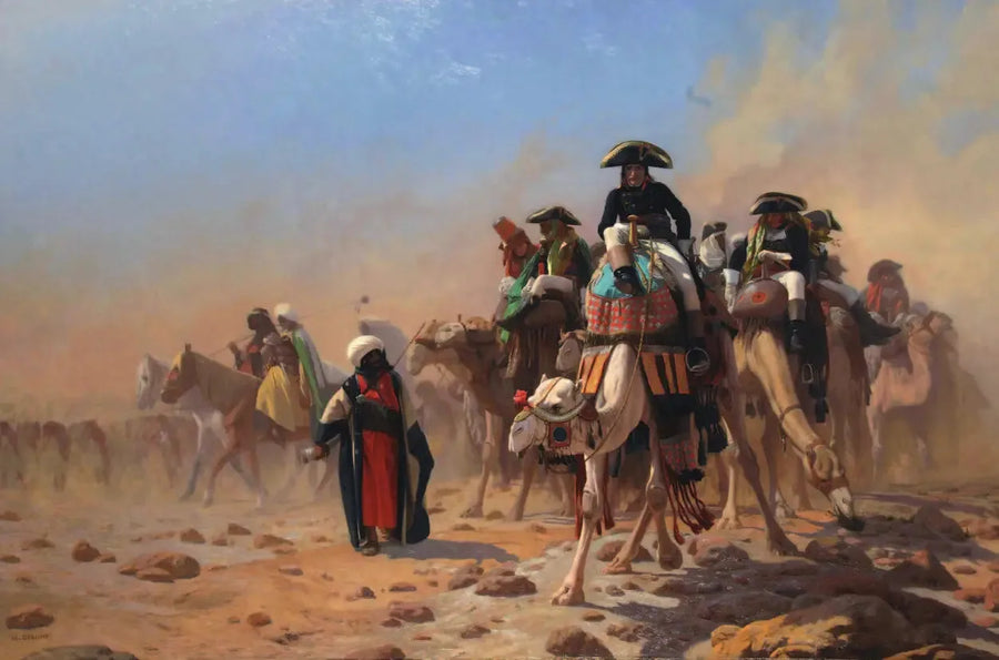 Bonaparte og hans generalstab i Egypten - Jean-Léon Gérôme