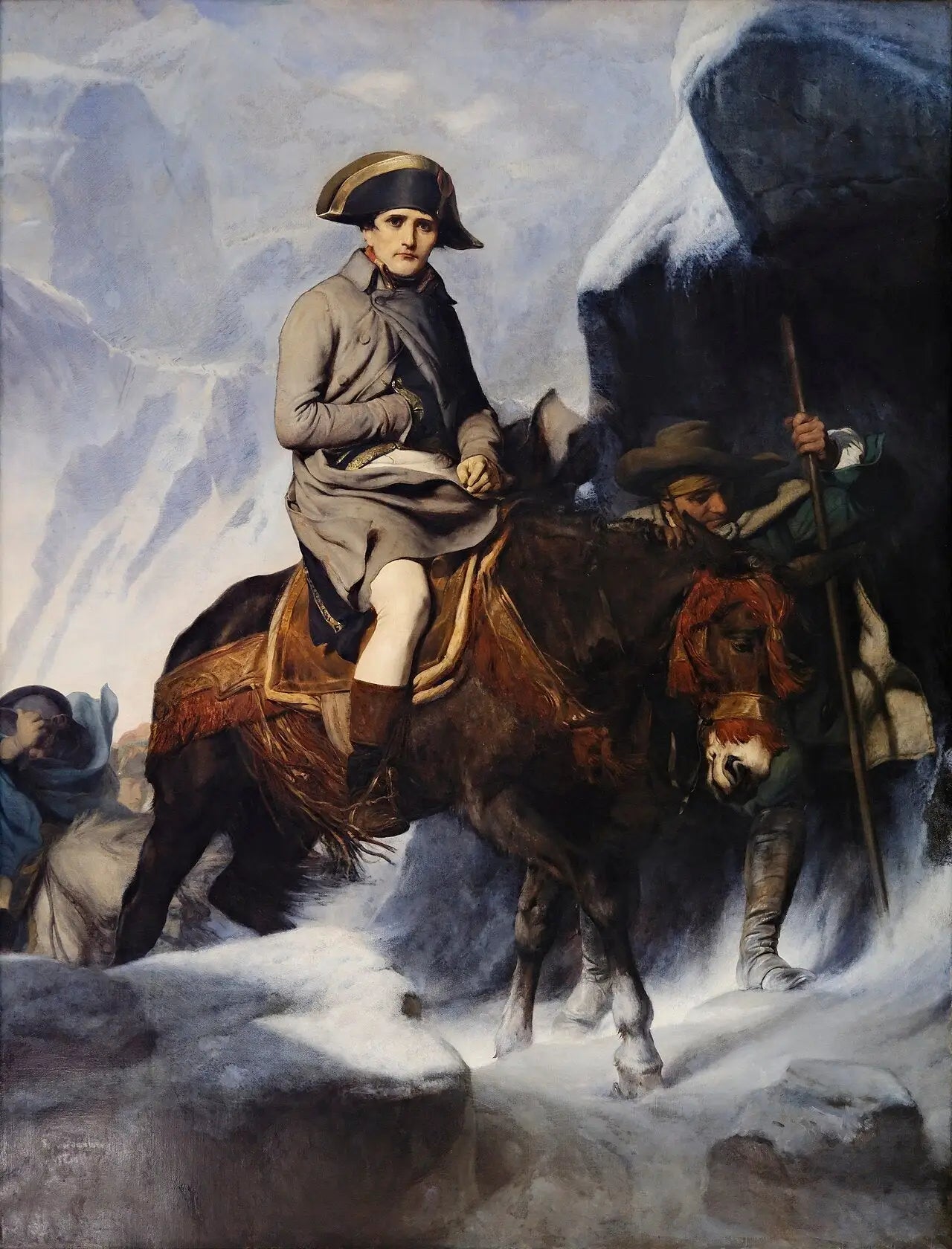 Bonaparte franchissant les Alpes - Paul Delaroche - Alpha Reproduction