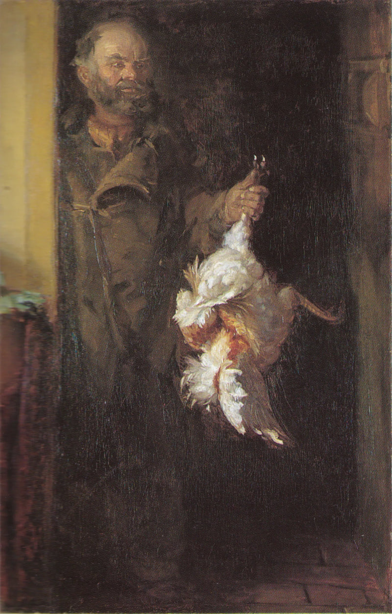 Bonatzi med hanen - Anna Ancher