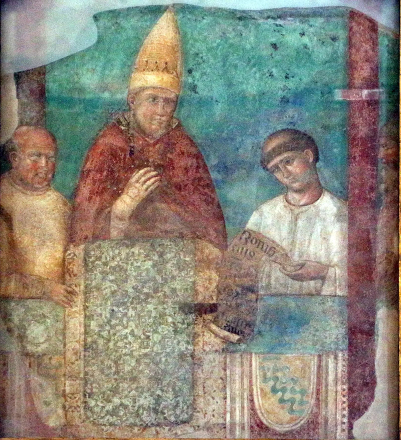 Boniface VIII erklærer jubilæet 1300 - Giotto