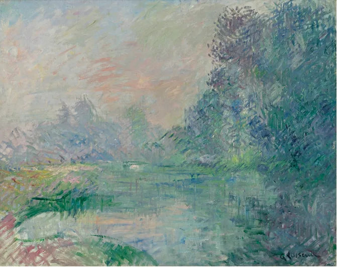 BORD DE L'EURE, Morgenstemning - Gustave Loiseau
