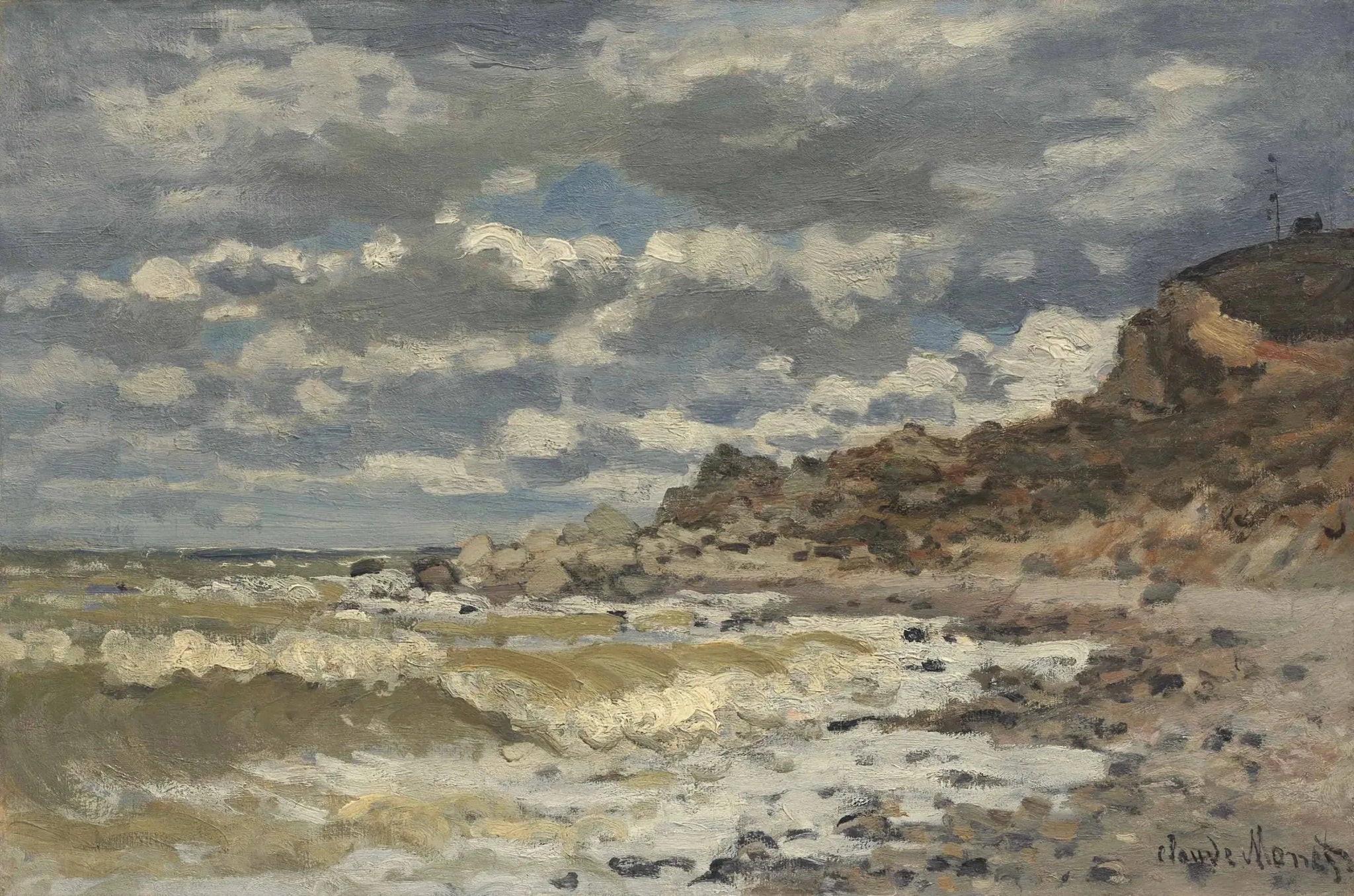 Bord de mer à Sainte-Adresse - Claude Monet image 1 reproduction de peinture à l’huile