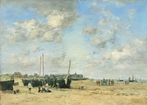 Strand ved Berck - Eugène Boudin