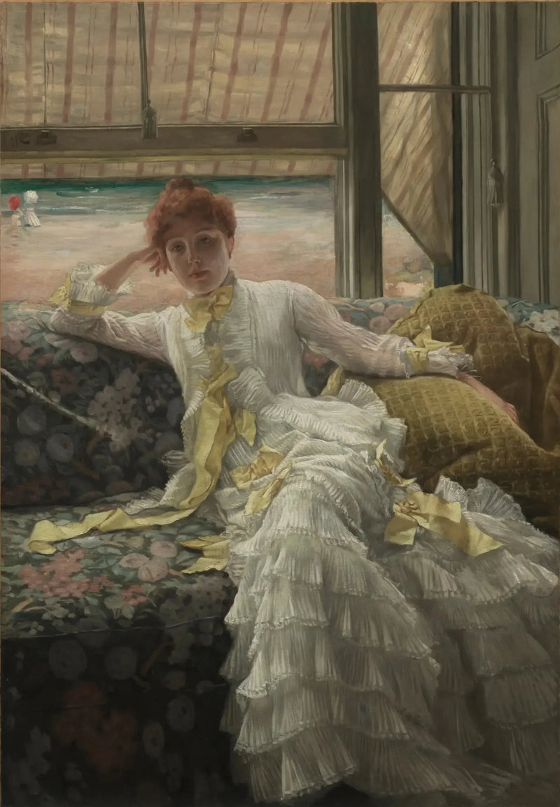 Havbordsbillede (juli: prøve af et portræt) - James Tissot