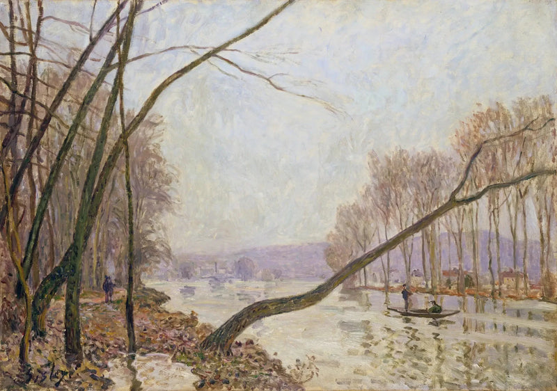 Seinebred i efteråret - Alfred Sisley