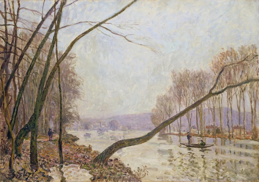 Seinebred i efteråret - Alfred Sisley