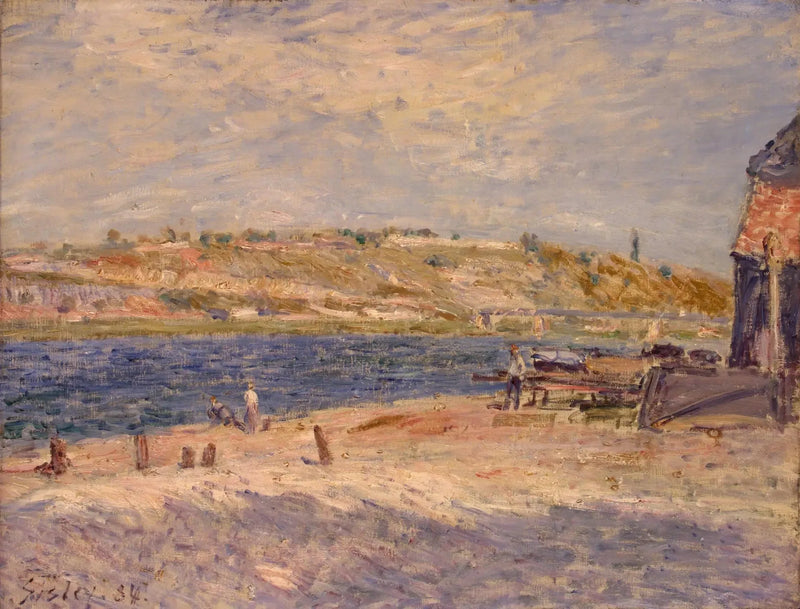 Bredden af Loing i Saint-Mammès - Alfred Sisley