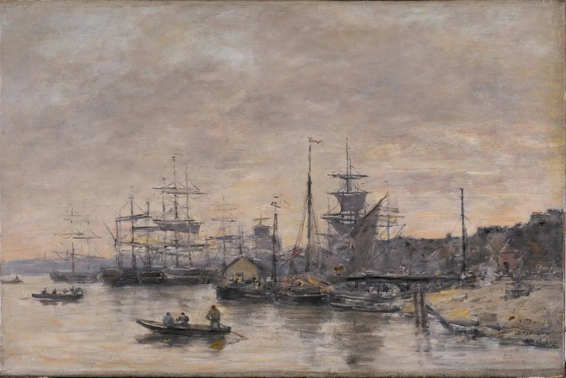 Bordeaux, havnen - Eugène Boudin